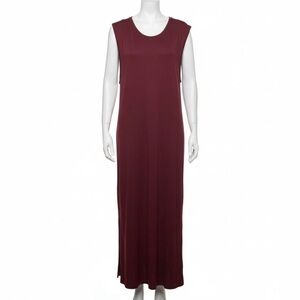 H&M Column Maxi Dress Size Medium Burgundy Wine NWOT